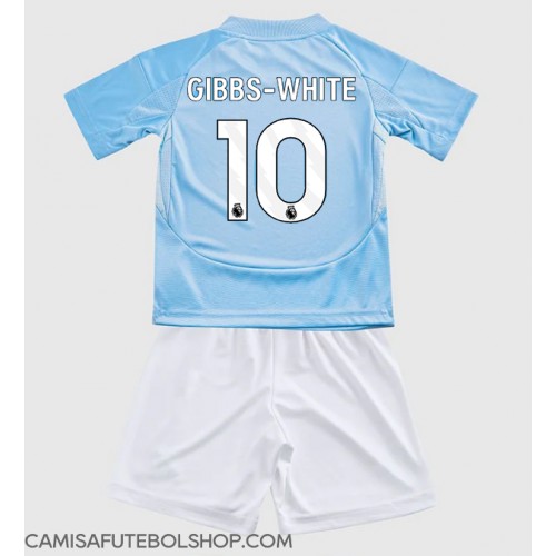 Camisa de time de futebol Nottingham Forest Morgan Gibbs-White #10 Replicas 3º Equipamento Infantil 2024-25 Manga Curta (+ Calças curtas)